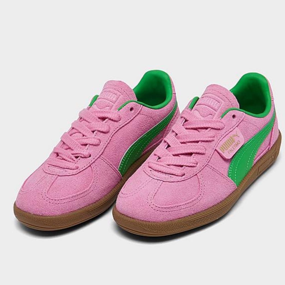 PUMA Palermo OG "Pink/Green" Women's Shoe  Pink + Green Puma Palermo Sneaker